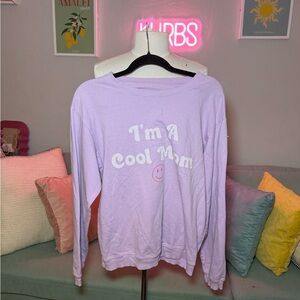 Lavender Women's Sweatshirt - Fun Mom Design